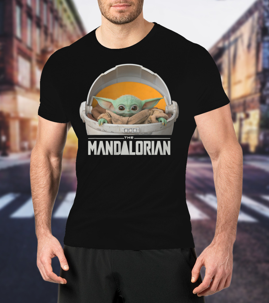 Star Wars The Mandalorian The Child In Floating Pod Iconic Character T-Shirt