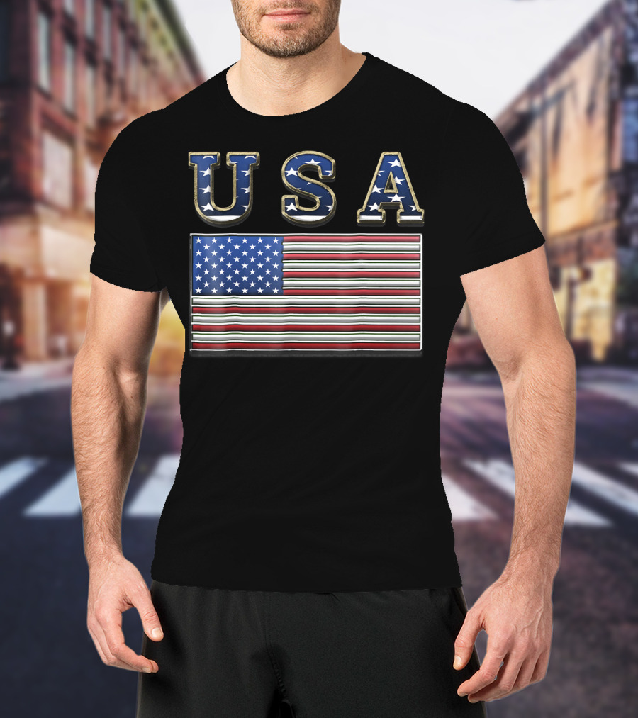 USA United States American Flag Patriotic T-Shirt