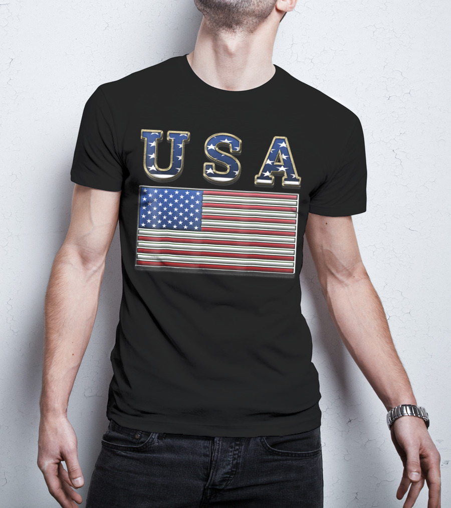 USA United States American Flag Patriotic T-Shirt