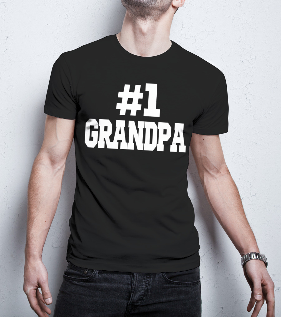 1 Grandpa Number One Grandpa T-Shirt