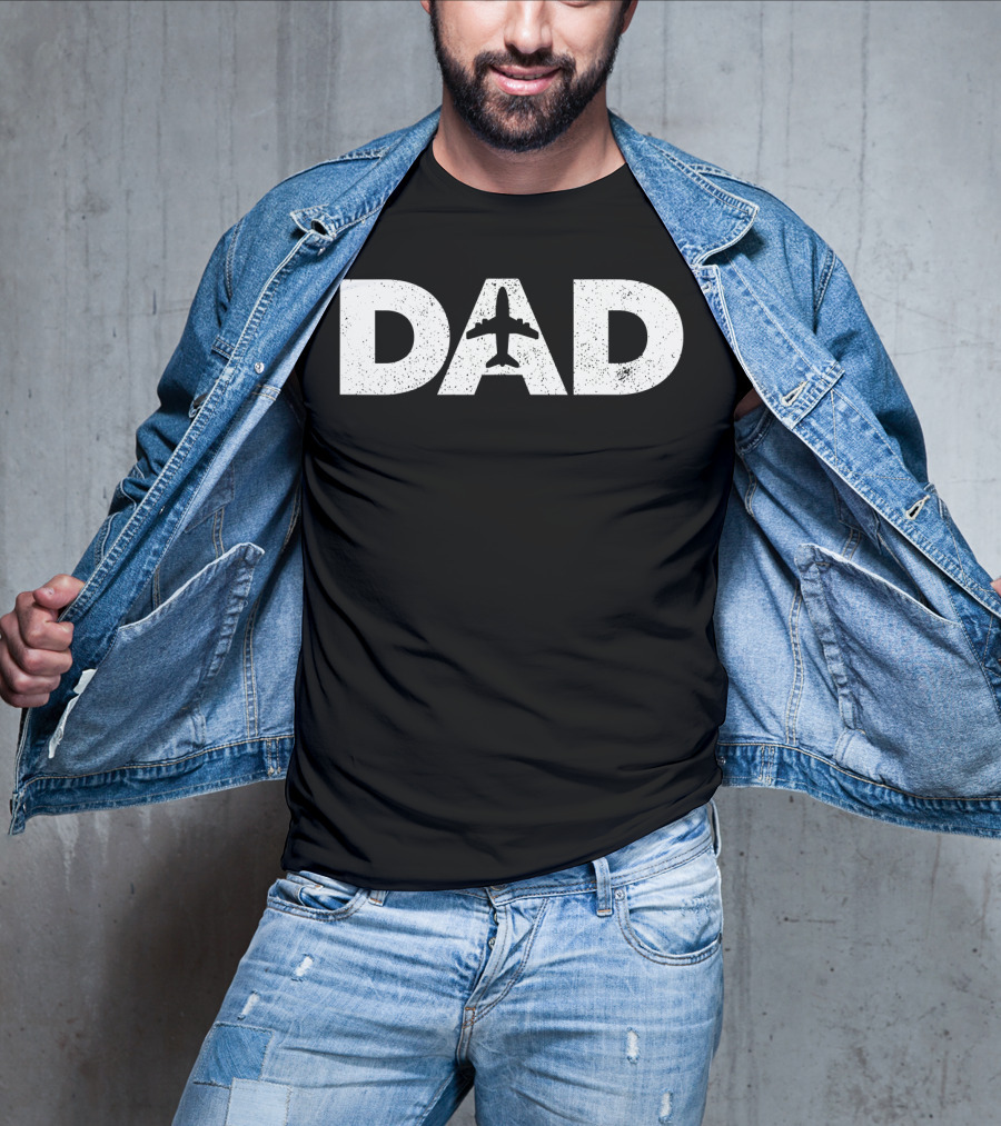 Dad Father's Day Airplane Aviation Lover Pilot T-Shirt
