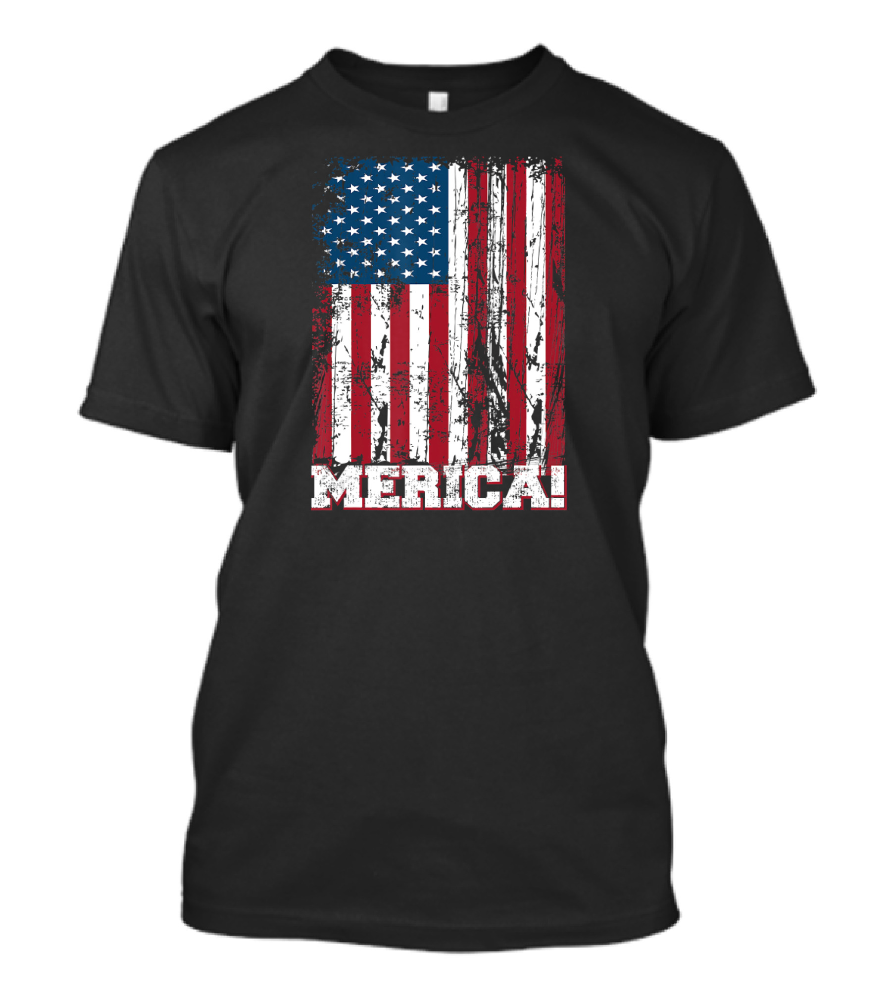 Merica American Flag Independence Day Patriotic T-Shirt