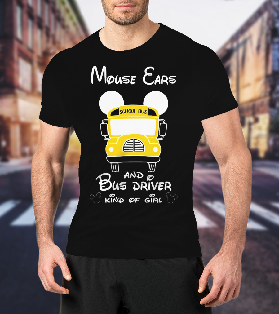 Mouse Ears School Bus Driver Kind Of Girl T-Shirt
