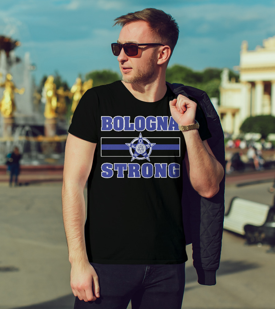 Bologna Strong Thin Blue Line Starbadge FOP T-Shirt