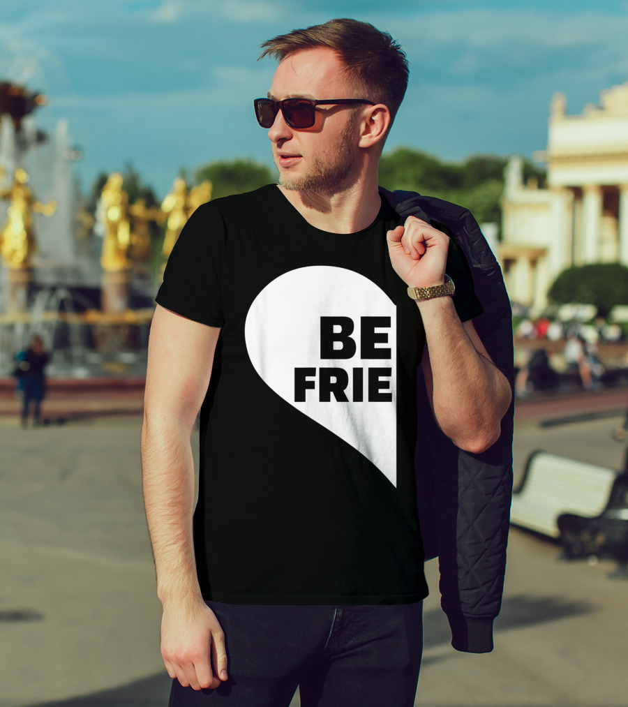 BE FRIE Best Friends Half Left Heart T-Shirt