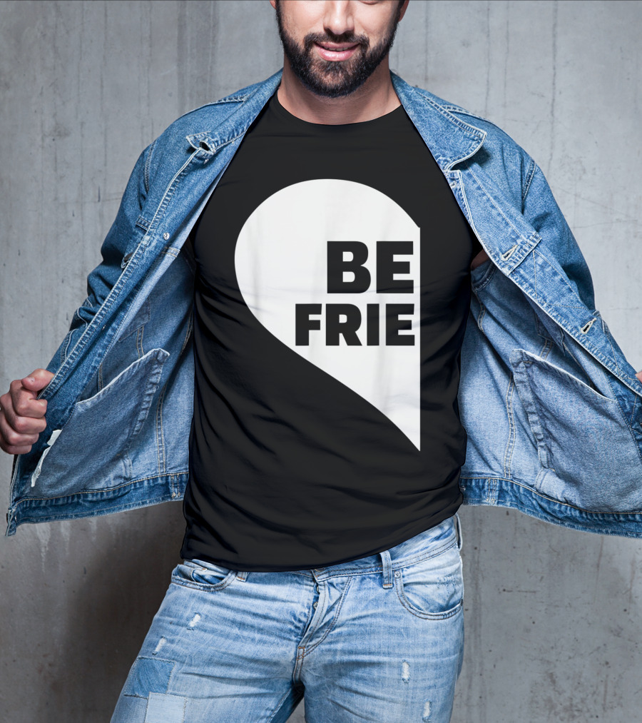 BE FRIE Best Friends Half Left Heart T-Shirt
