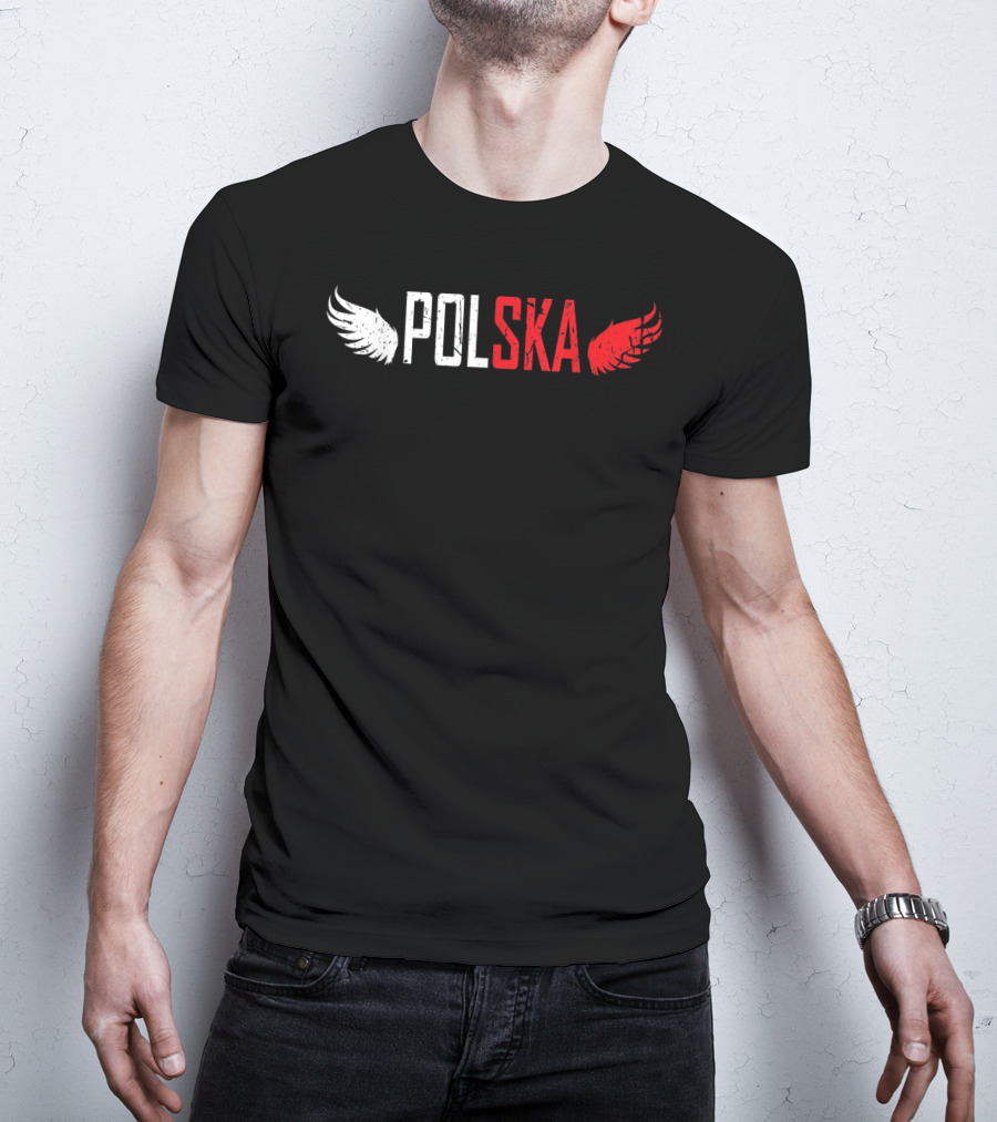 Polska White And Red Wings Polish For All From Poland Polskie T-Shirt