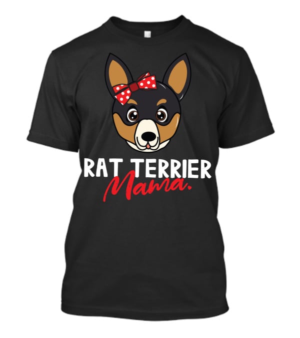 Rat Terrier Mama With Bow T-Shirt