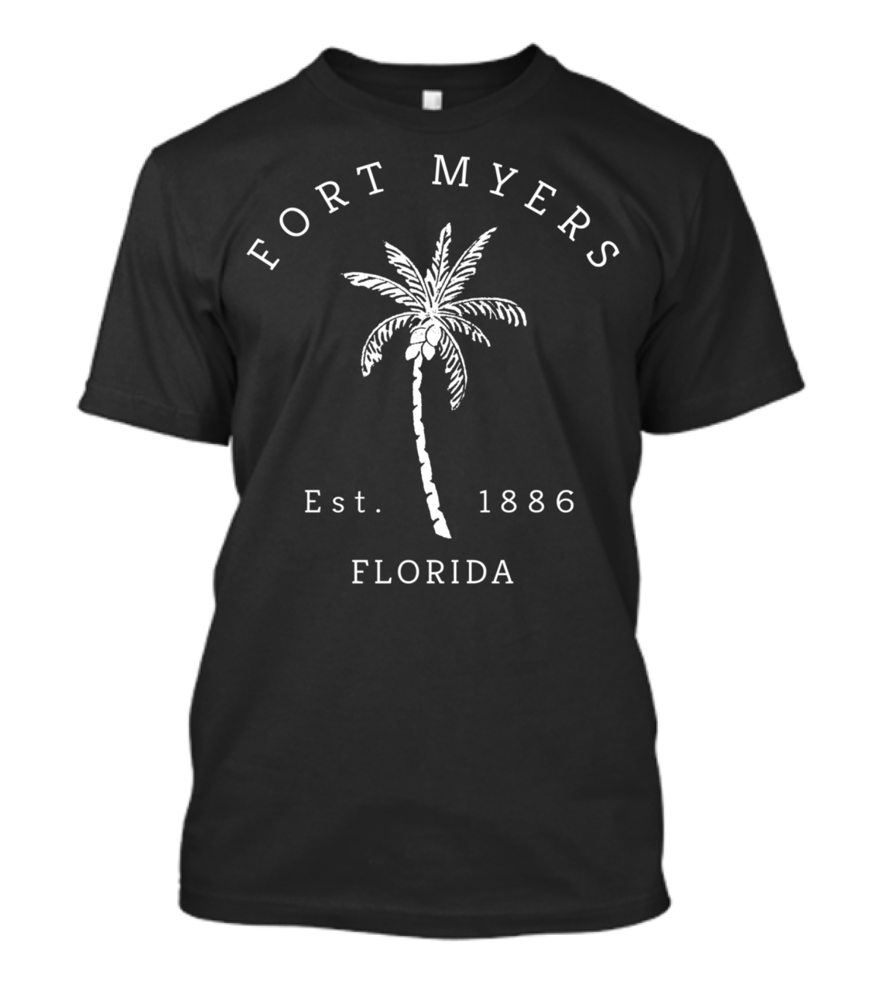 Fort Myers Florida Est. 1886 Palm Tree Retro Cool Original T-Shirt