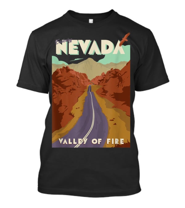 Entering Nevada Valley Of Fire Scenic Road Adventure T-Shirt
