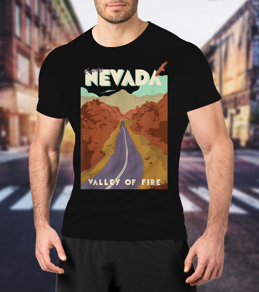 Entering Nevada Valley Of Fire Scenic Road Adventure T-Shirt