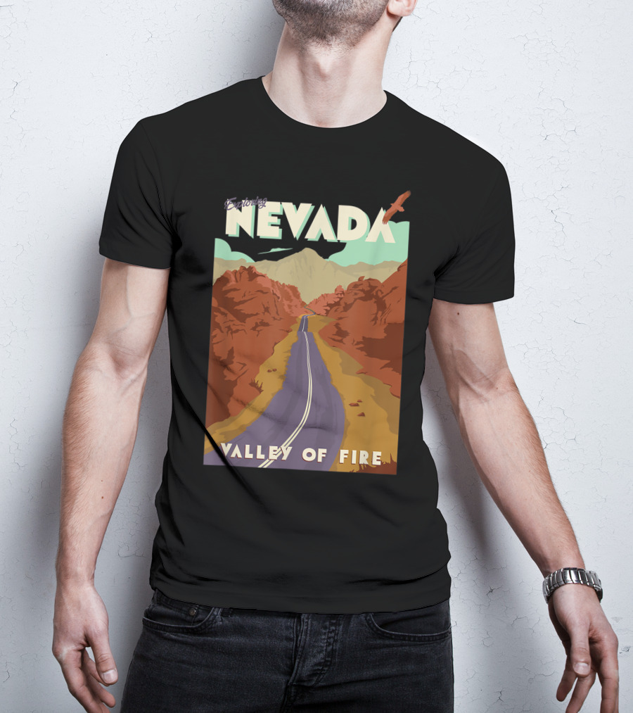 Entering Nevada Valley Of Fire Scenic Road Adventure T-Shirt