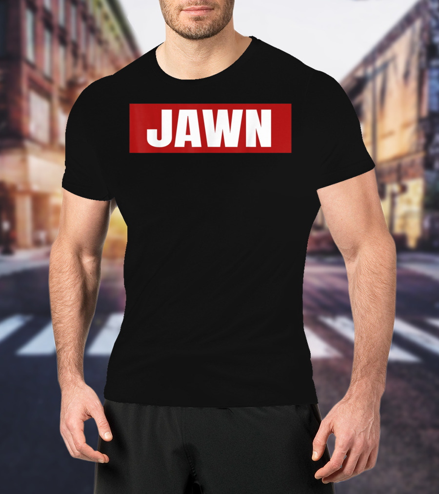 Philadelphia Jawn Bold Red Block Text T-Shirt