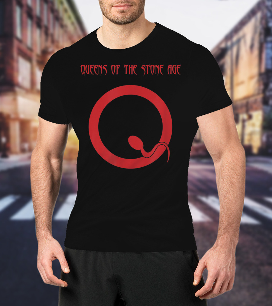 Queens Of The Stone Age Red Q Snake T-Shirt