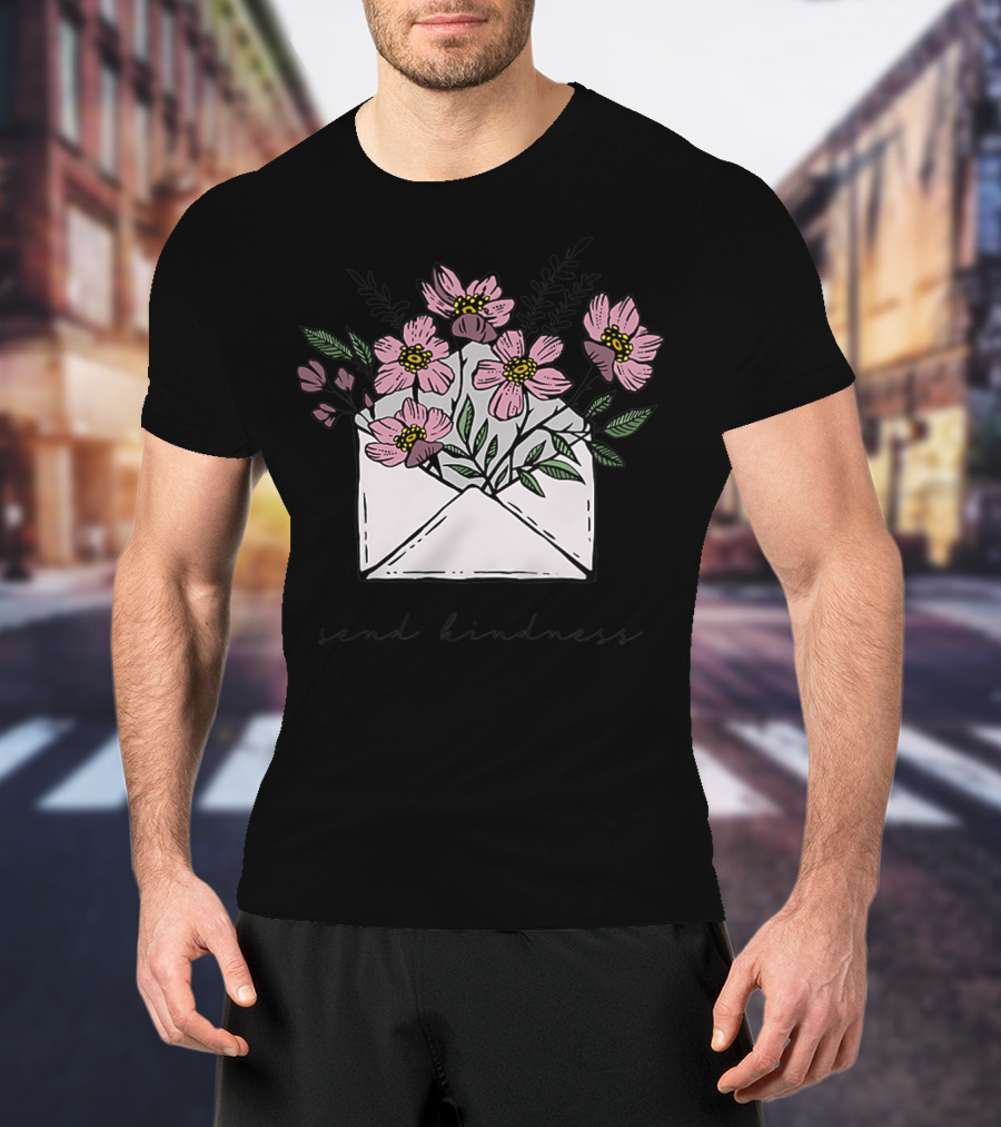 Send Kindness Envelope With Vintage Floral T-Shirt
