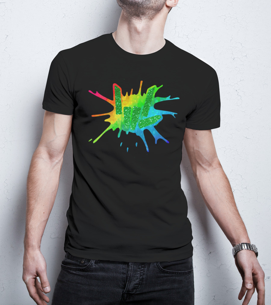 Love Youth And Beautiful Rainbow Paint Splash T-Shirt