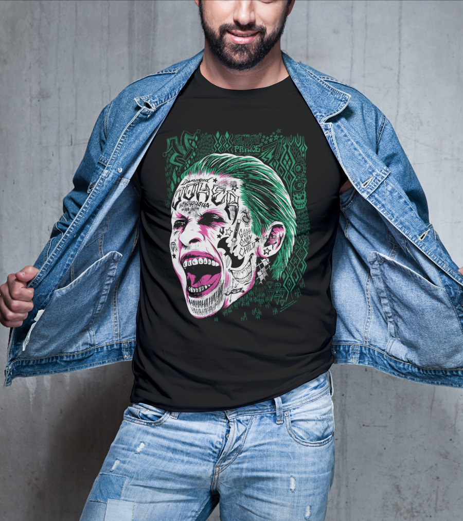 Suicide Squad Joker Damaged Clown Prince Gang Only Child Hahahaha T-Shirt