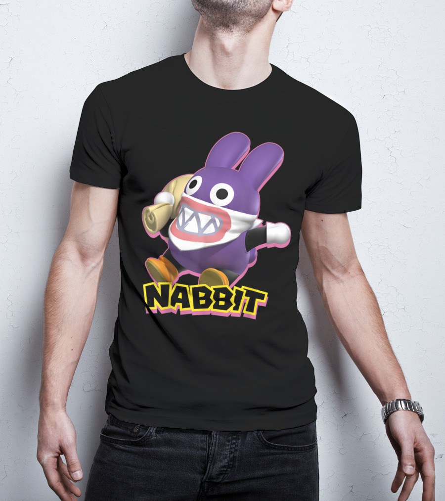 Nabbit Super Mario Action Character With Bandana And Sack T-Shirt