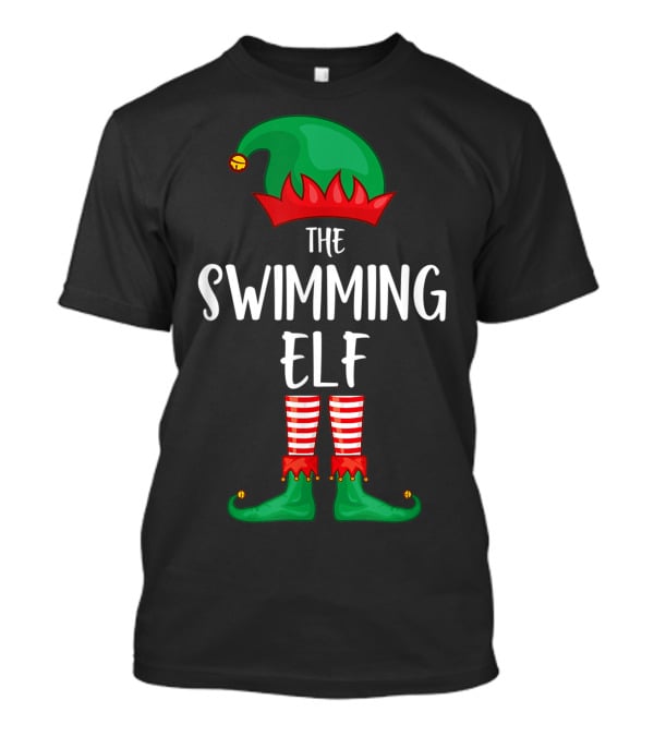 The Swimming Elf Christmas Party Festive Costume T-Shirt