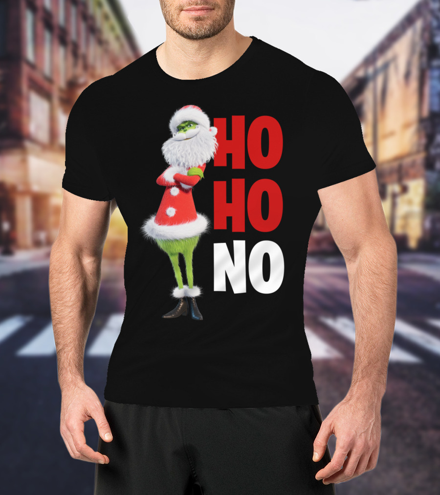 The Grinch Ho Ho No Christmas Santa Suit T-Shirt
