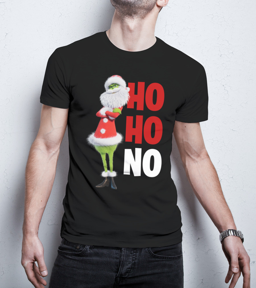 The Grinch Ho Ho No Christmas Santa Suit T-Shirt