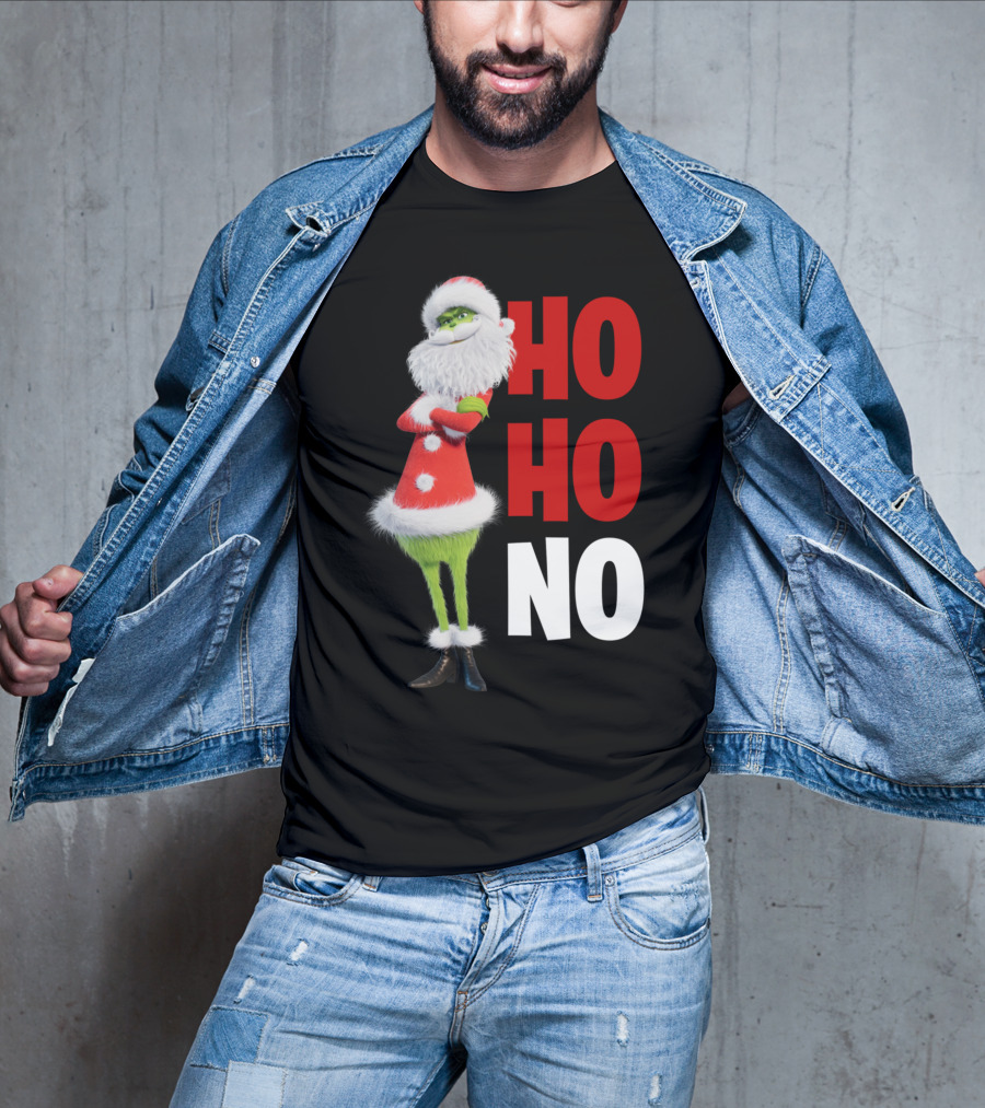The Grinch Ho Ho No Christmas Santa Suit T-Shirt