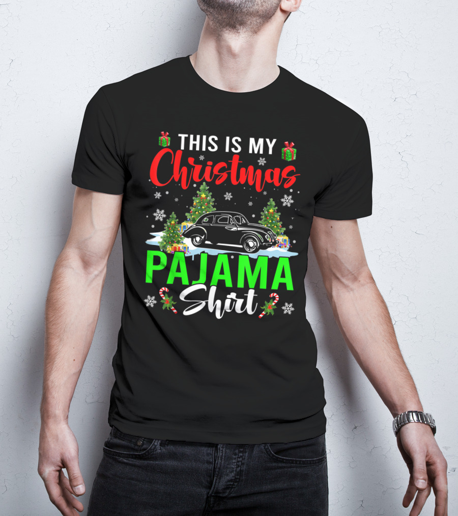 This Is My Christmas Pajama Shirt Classic Car Driver T-Shirt