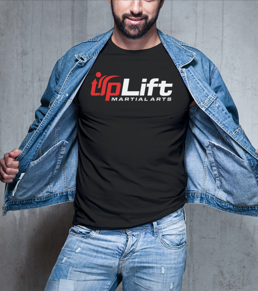 Uplift Martial Arts Dynamic Red And White T-Shirt