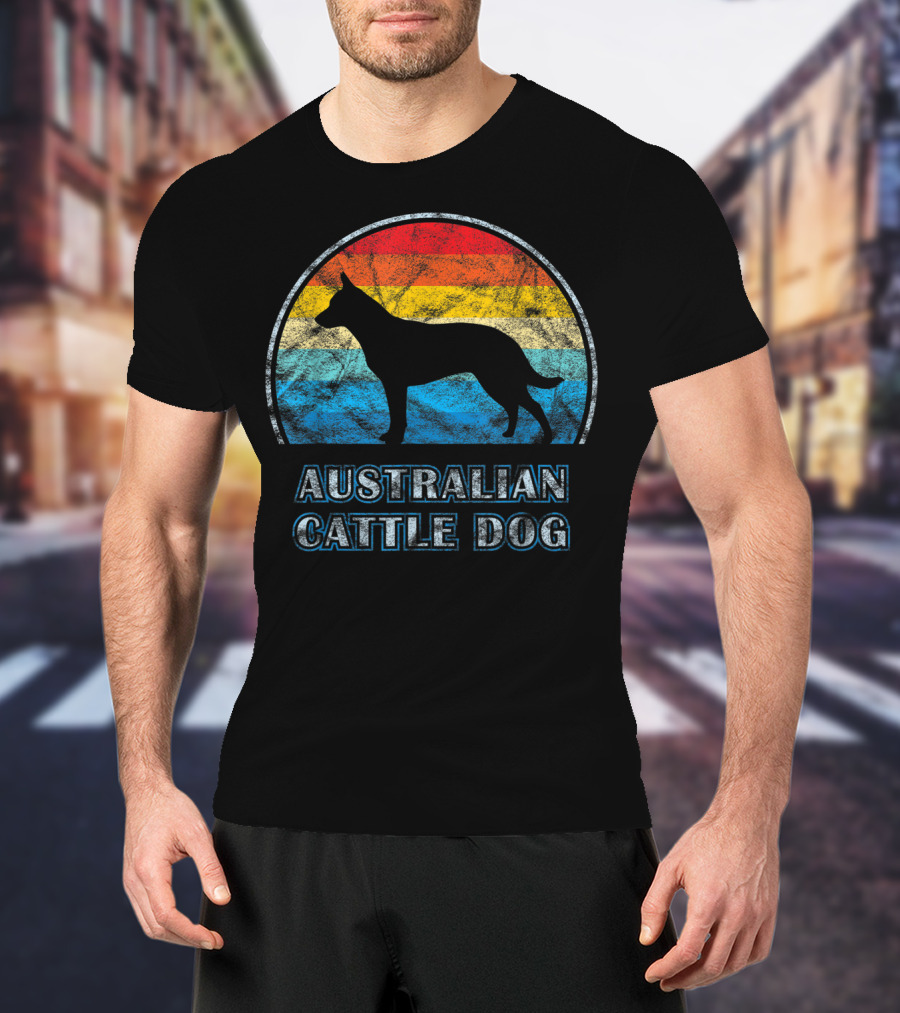 Australian Cattle Dog Retro Vintage T-Shirt