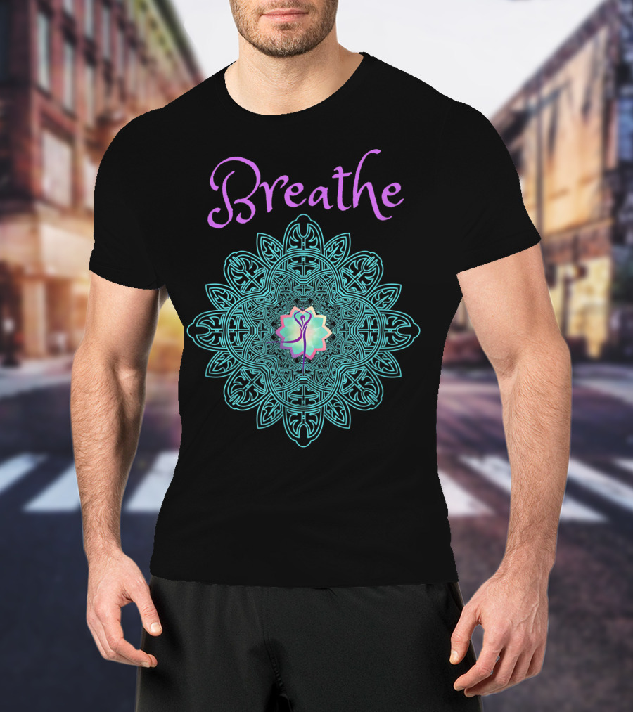 Breathe Lotus Mandala T-Shirt