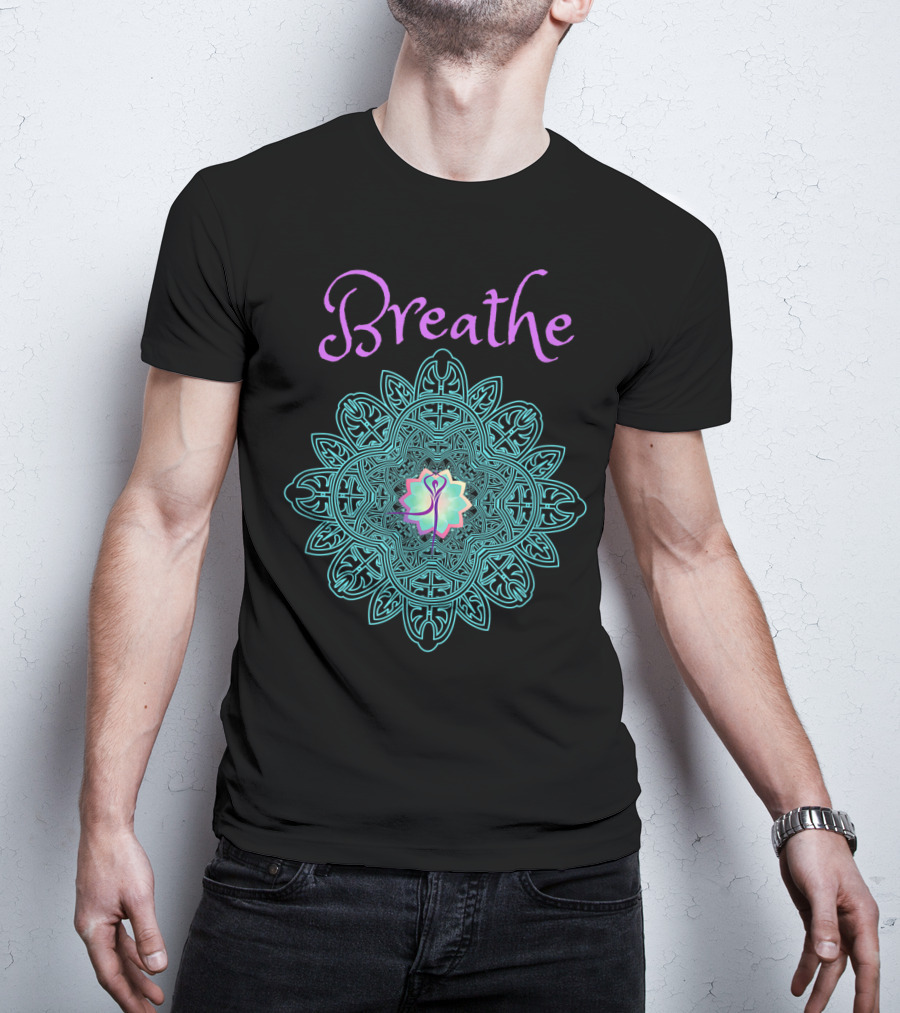Breathe Lotus Mandala T-Shirt