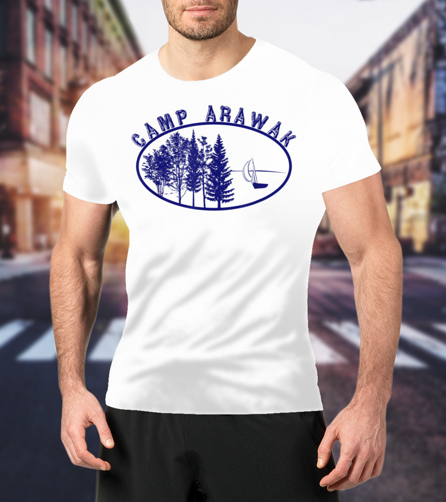 Camp Arawak Forest And Sailboat Vintage T-Shirt