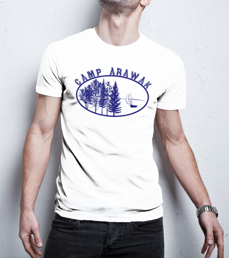 Camp Arawak Forest And Sailboat Vintage T-Shirt