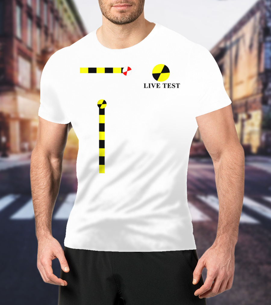 Crash Test Dummy Live Test Cosplay Simple Easy T-Shirt