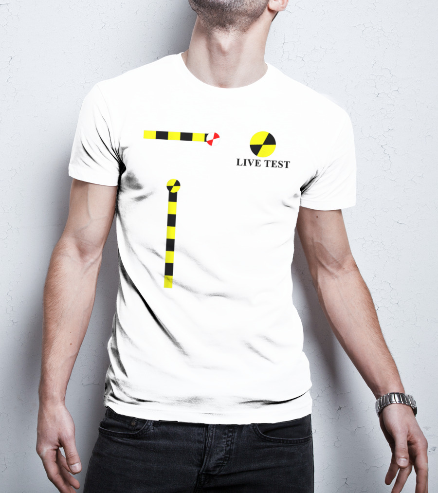 Crash Test Dummy Live Test Cosplay Simple Easy T-Shirt