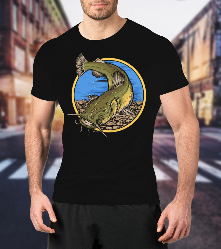 Flathead Catfish Fishing River Adventure T-Shirt