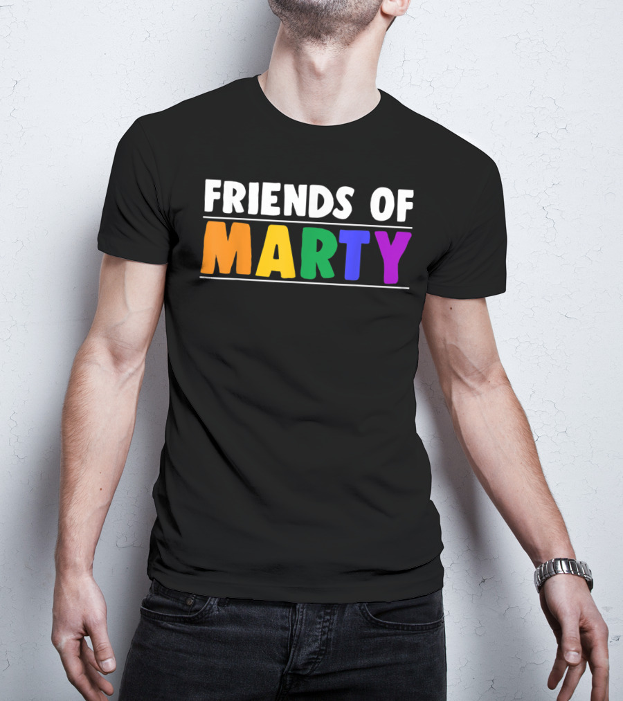 Friends Of Marty Rainbow Color T-Shirt