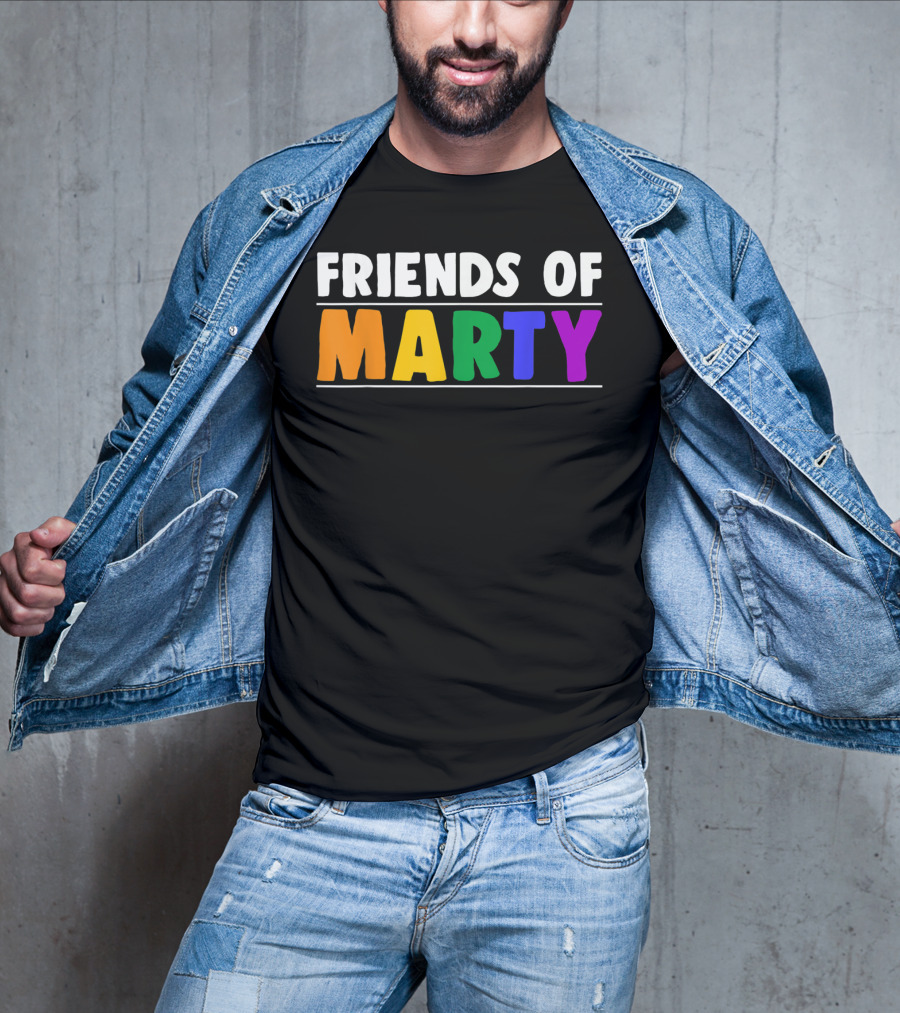 Friends Of Marty Rainbow Color T-Shirt