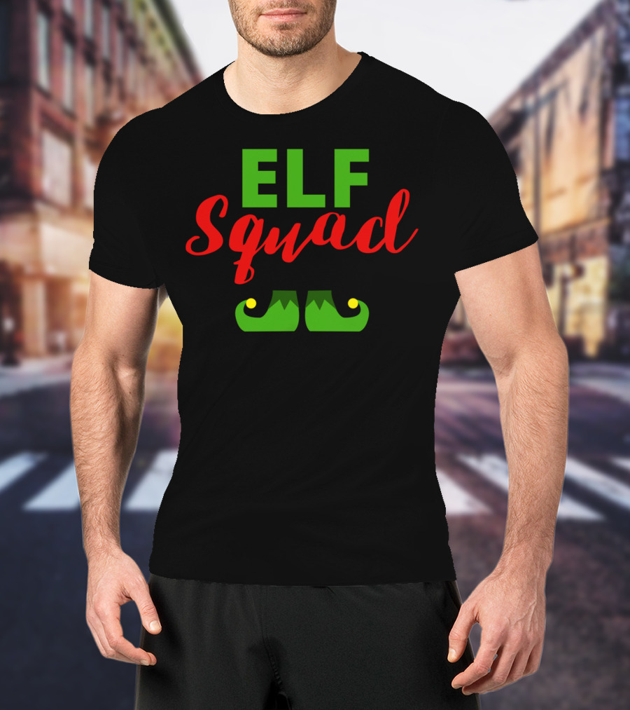 ELF Squad Cute Christmas Elf Squad Menwomen T-Shirt