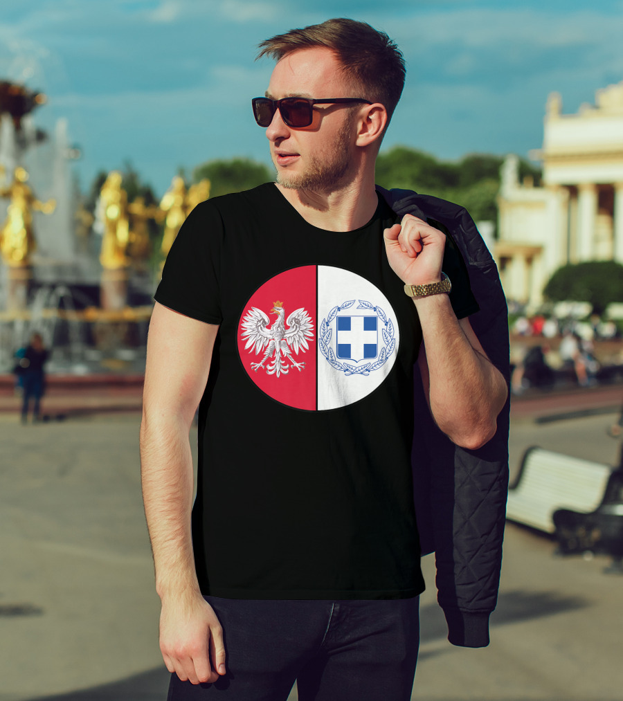 Poland White Eagle Greece National Emblems T-Shirt