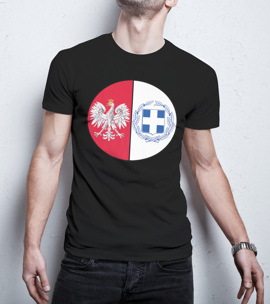 Poland White Eagle Greece National Emblems T-Shirt