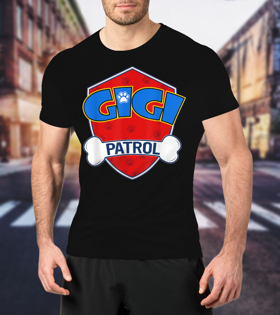 Gigi Patrol Shield Paw Badge Dog T-Shirt