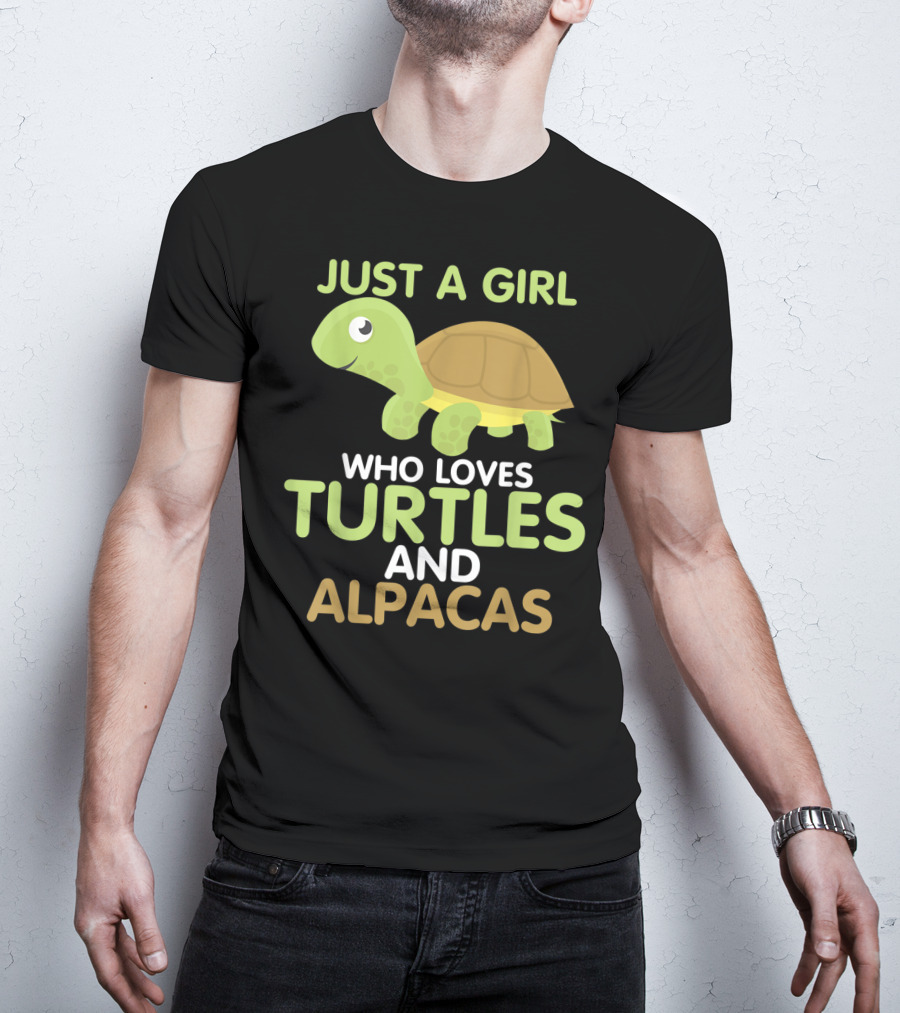 Just A Girl Who Loves Turtles And Alpacas T-Shirt