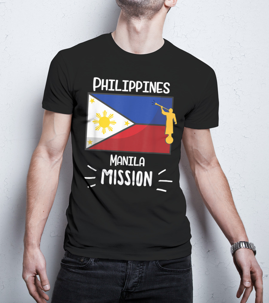 Philippines Manila Mission Mormon LDS Flag T-Shirt