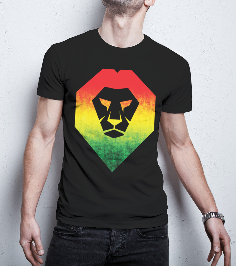 Rasta Flag Jamaican Reggae Lion Bold And Proud T-Shirt