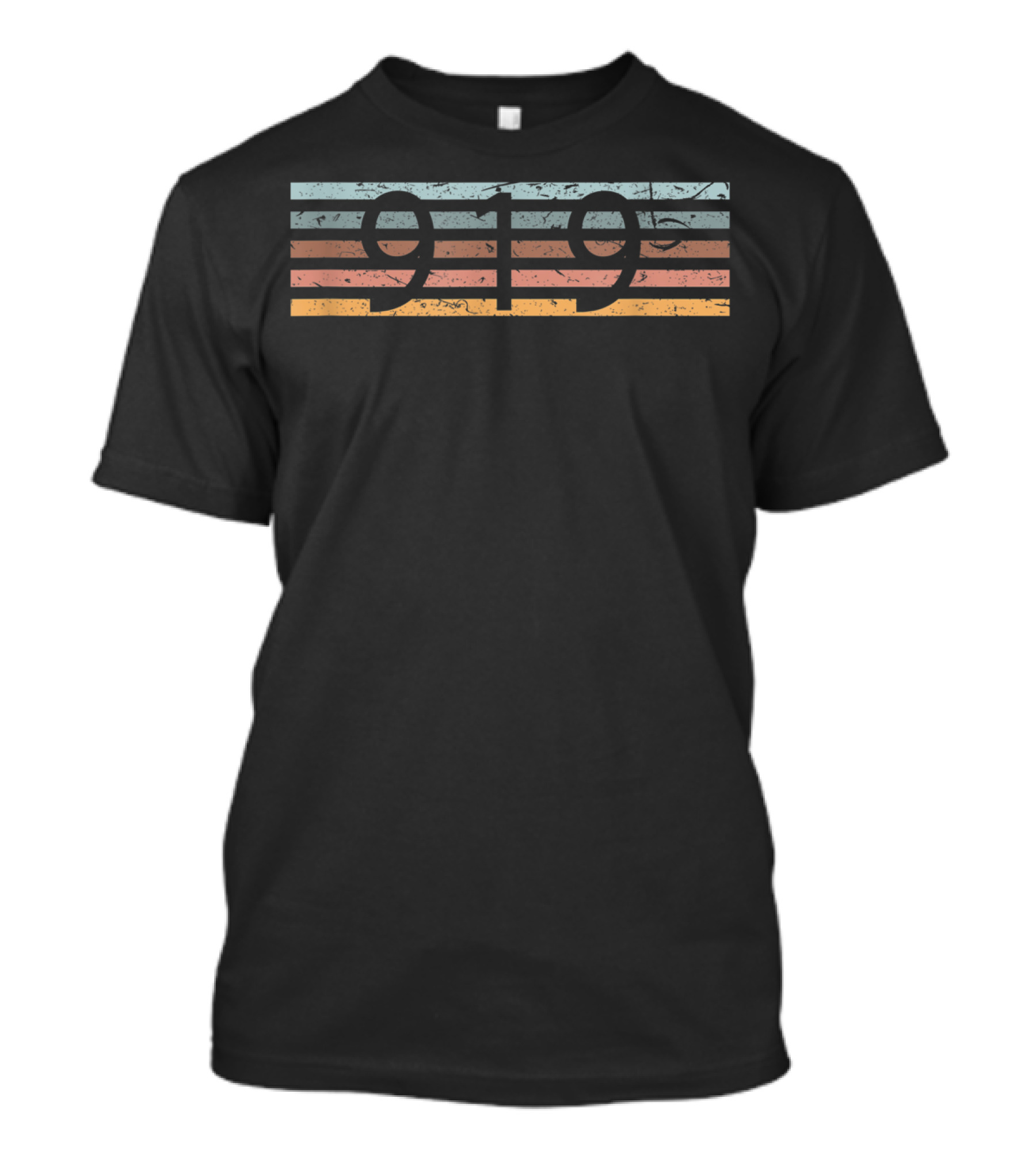 Retro 919 Area Code Raleigh North Carolina T-Shirt