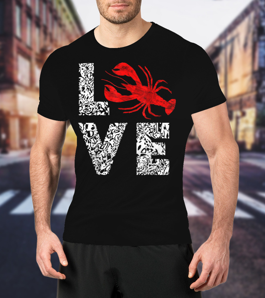 Love Crawfish Cajun River Crayfish Crab Boils Ditch T-Shirt