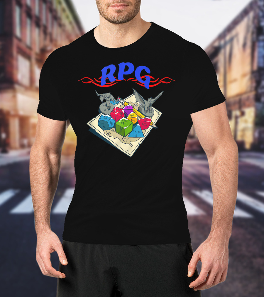 Rpg Dice Dungeon Gaming Board Game Nerdy Gamer T-Shirt