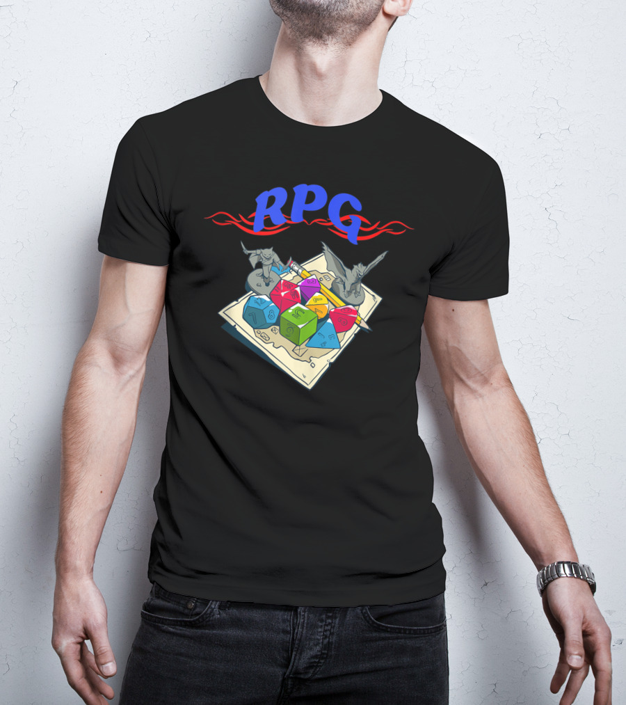 Rpg Dice Dungeon Gaming Board Game Nerdy Gamer T-Shirt