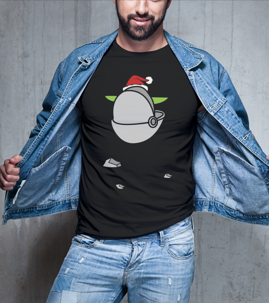 The Child Baby Cute Little Star Santa Hat T-Shirt